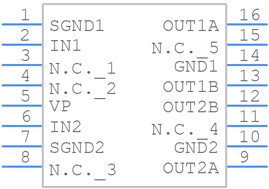TDA7053 - NXP - PCB symbol