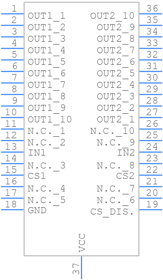 VND5E008AY-E - STMicroelectronics - PCB symbol