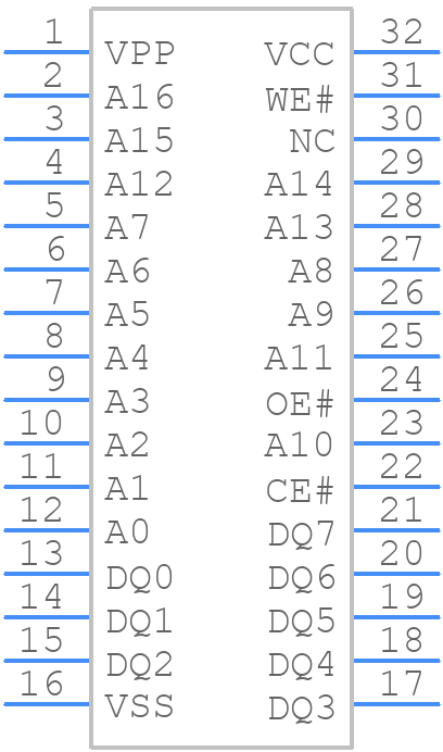P28F010 - Intel - PCB symbol