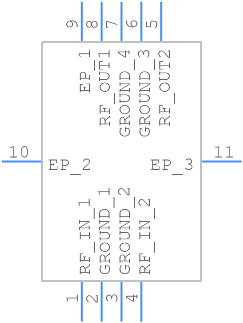 MERA-533+ - Mini-Circuits - PCB symbol