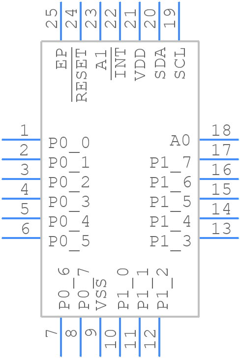 PCAL9539AHF,128 - NXP - PCB symbol
