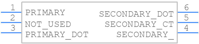 ADT2-162T+ - Mini-Circuits - PCB symbol