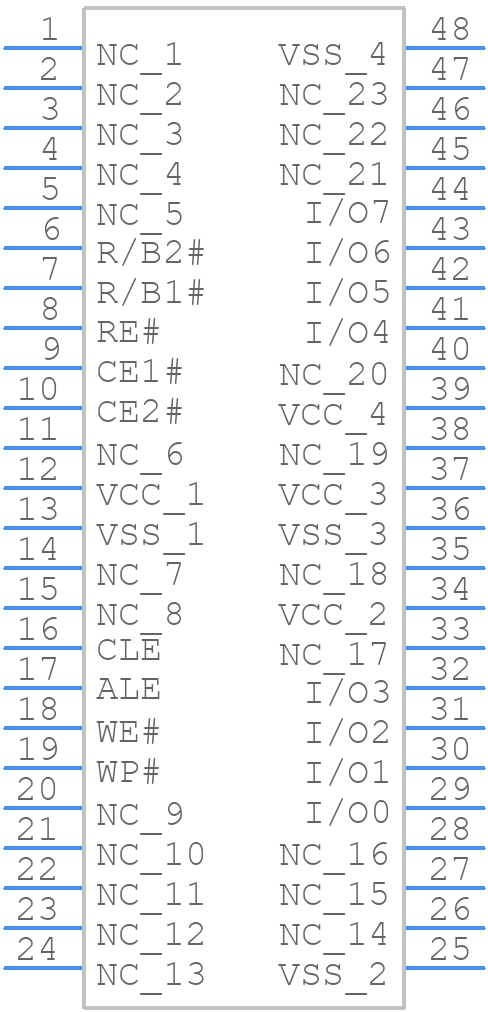 S34ML16G303TFI000 - SkyHigh Memory - PCB symbol