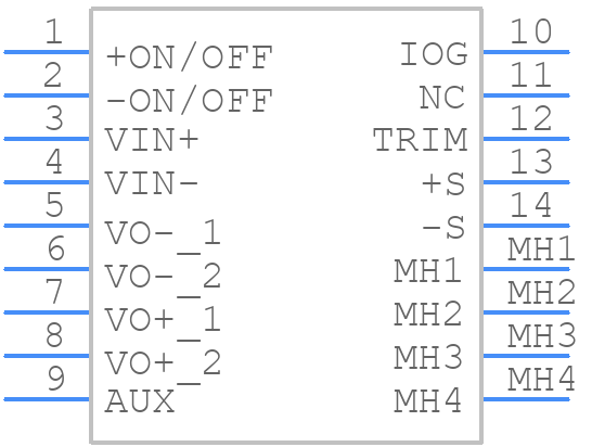 AGF600-24S28-6L - Advanced Energy - PCB symbol