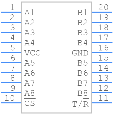 SN75ALS056N - Texas Instruments - PCB symbol