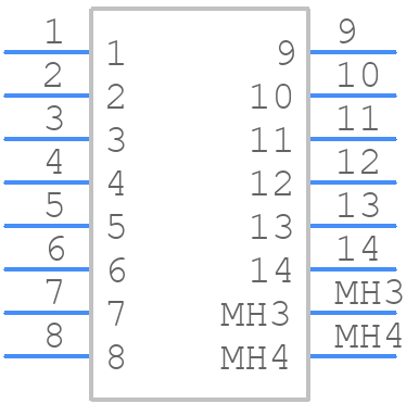 2-2301994-4 - TE Connectivity - PCB symbol