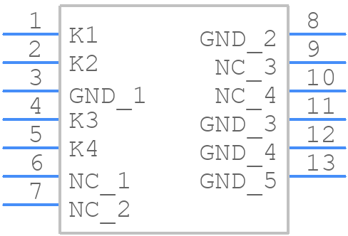 SP2525NUTG - LITTELFUSE - PCB symbol