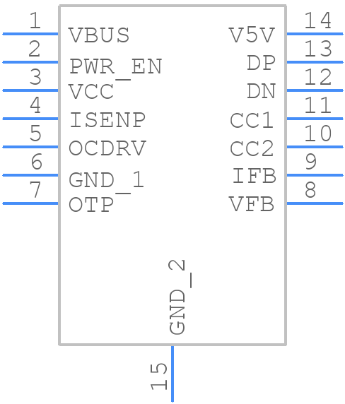 AP43771FBZ-13 - Diodes Incorporated - PCB symbol