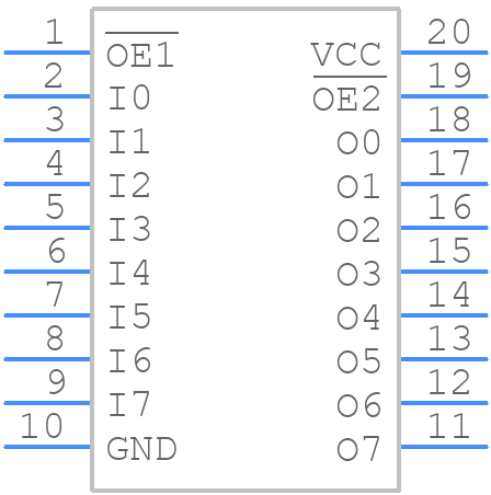 74ACT541MTCX - onsemi - PCB symbol