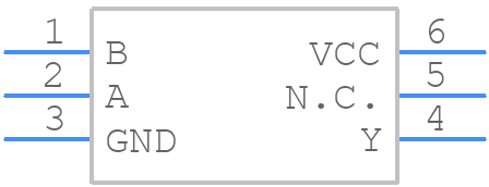 74AUP1G08GM - NXP - PCB symbol