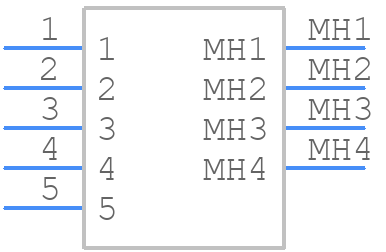 UJ2-MIBH-3-MSMT-TR-67 - CUI Devices - PCB symbol