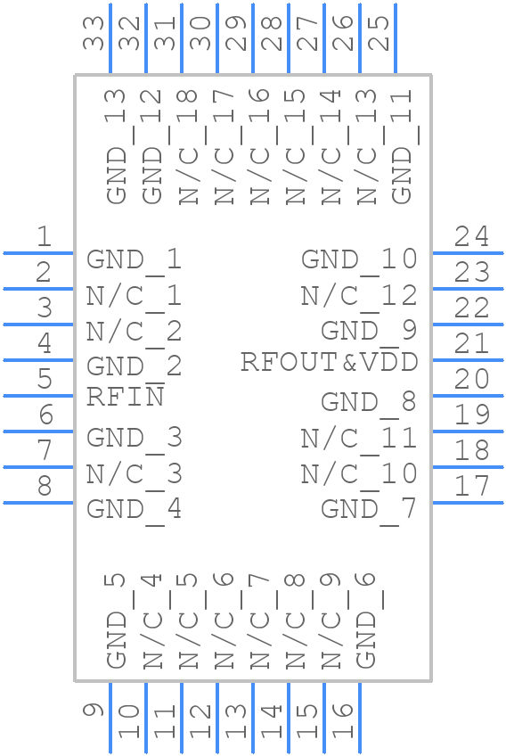 HMC907APM5E - Analog Devices - PCB symbol