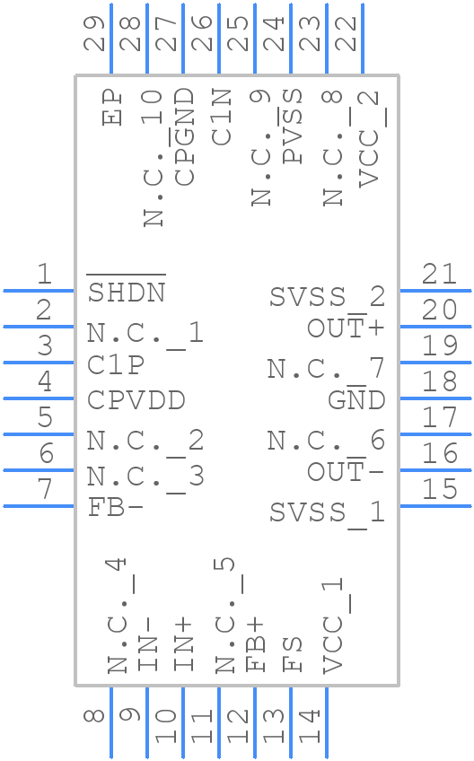 MAX9788ETI+ - Analog Devices - PCB symbol