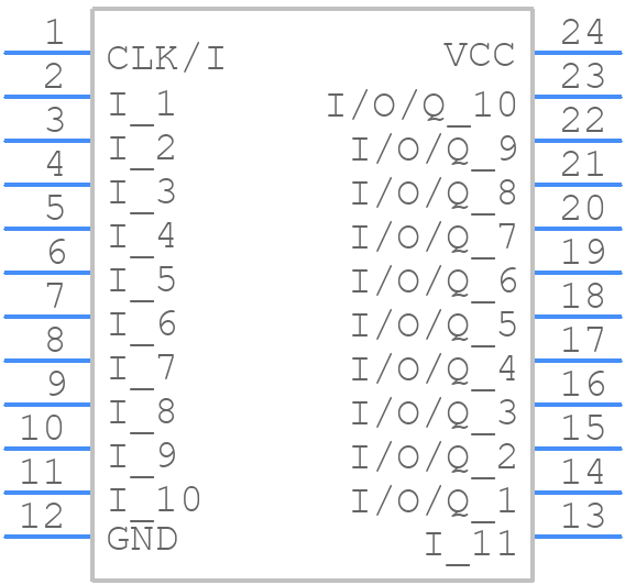 TIBPAL22V10AMJTB - Texas Instruments - PCB symbol