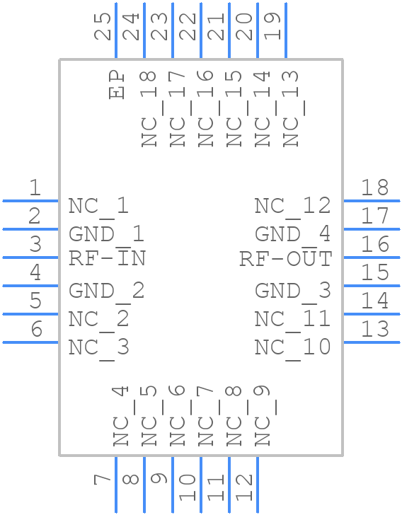 XLF-122H+ - Mini-Circuits - PCB symbol
