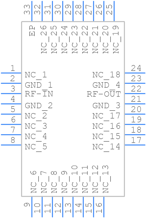 XLF-641M+ - Mini-Circuits - PCB symbol