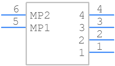 0436500412 - Molex - PCB symbol