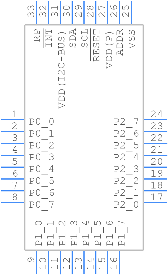 PCAL6524HE - NXP - PCB symbol