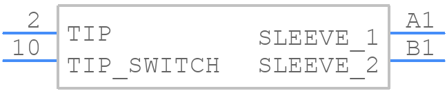 SJ2-25102B-SMT-TR - Same Sky - PCB symbol