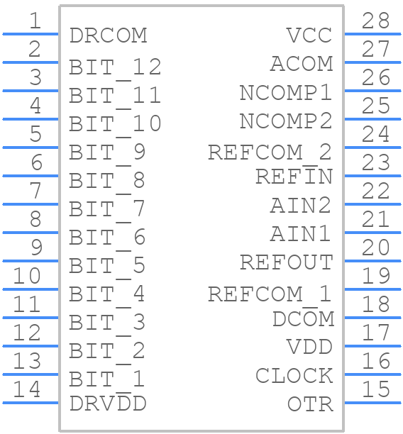 AD1672-713D - Analog Devices - PCB symbol