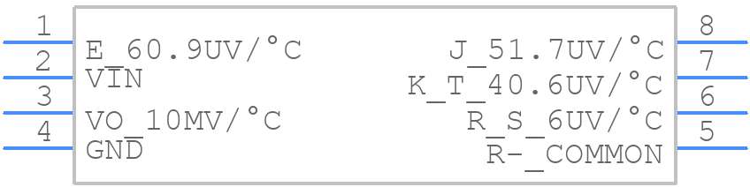LT1025ACN8#PBF - Analog Devices - PCB symbol