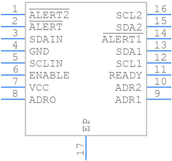 LTC4305CDHD#PBF - Analog Devices - PCB symbol