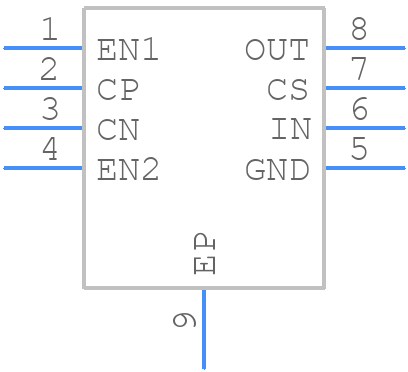 MAX1577YETA+T - Analog Devices - PCB symbol