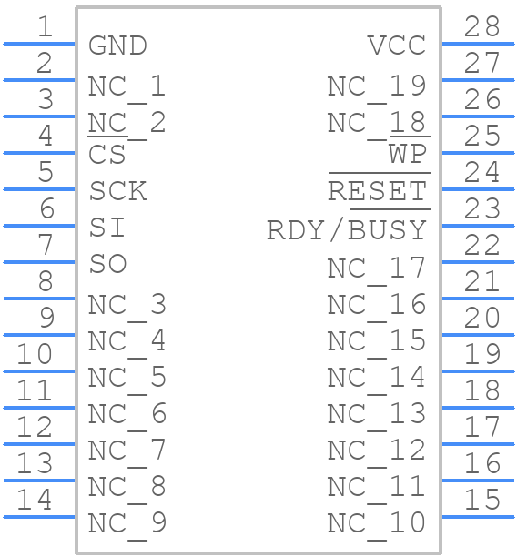 AT45DB161B-RI - Microchip - PCB symbol