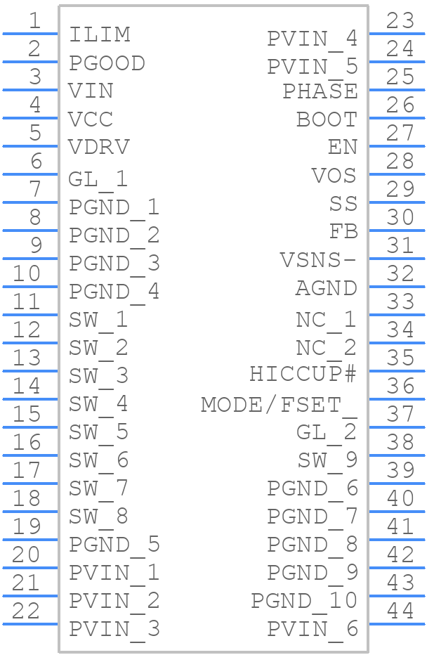 NCP3284MNTXG - onsemi - PCB symbol