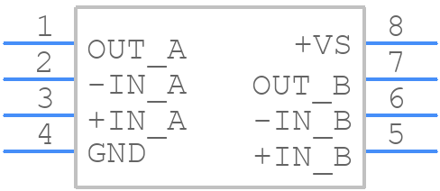 OPA2634U/2K5 - Texas Instruments - PCB symbol