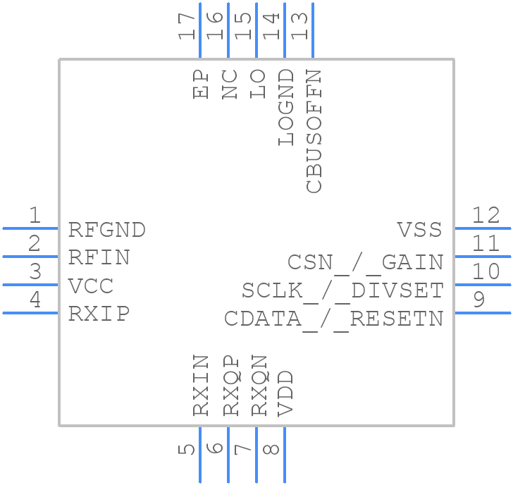 CMX970Q7 - CML Micro - PCB symbol