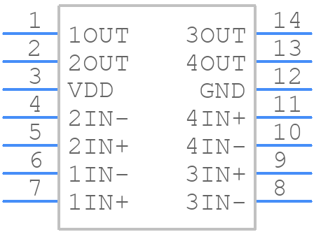 TLC374CDR - Texas Instruments - PCB symbol