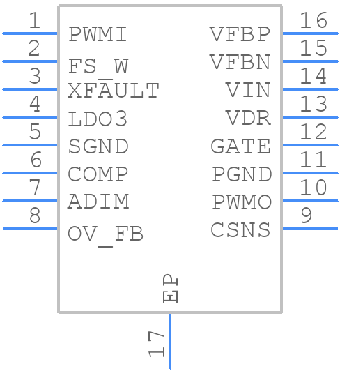 LED6001TR - STMicroelectronics - PCB symbol