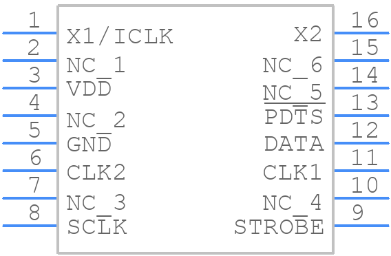 ICS307M-02I - Renesas Electronics - PCB symbol