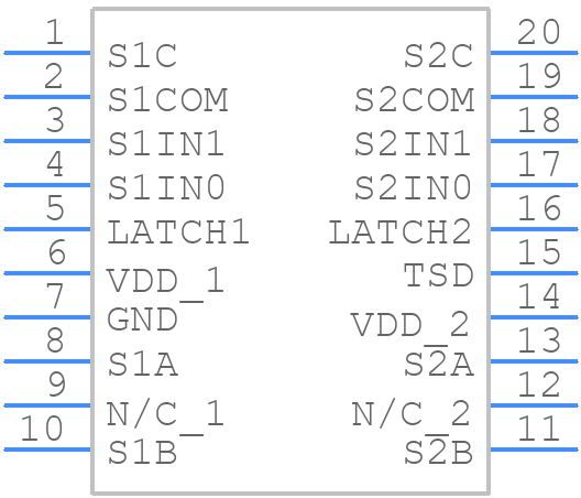 CPC7512Z - LITTELFUSE - PCB symbol