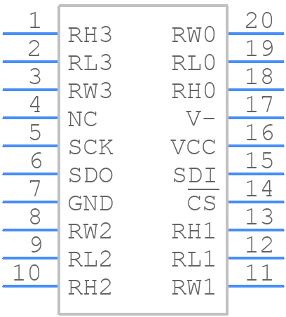 ISL22444WFV20Z-TK - Renesas Electronics - PCB symbol