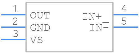 INA293B2IDBVT - Texas Instruments - PCB symbol