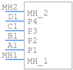 M80-5000000M3-04-PM2-00-000 - Harwin - PCB symbol