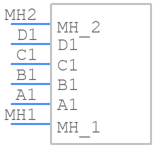 M80-5000000M2-04-PM2-00-000 - Harwin - PCB symbol