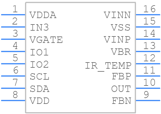 ZSC31050FIG1-R - Renesas Electronics - PCB symbol