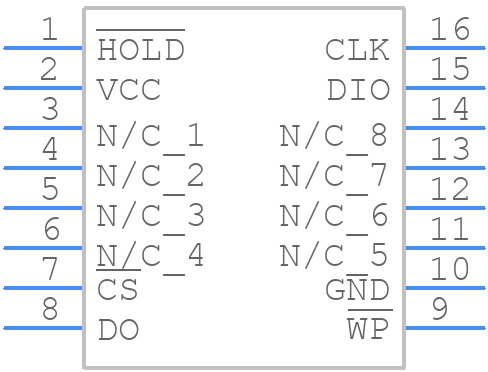 W25X64VSFIG - Winbond - PCB symbol
