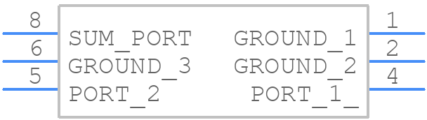 SYPJ-2-222+ - Mini-Circuits - PCB symbol