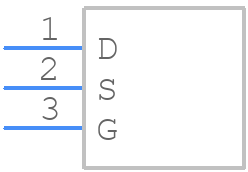 2N5457 BK PBFREE - Central Semiconductor - PCB symbol