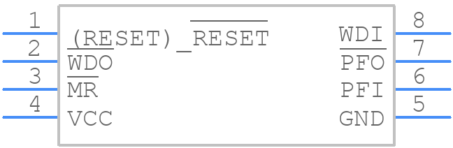 MAX813LCPA+ - Analog Devices - PCB symbol