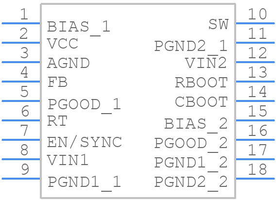 LM61440AASQRJRRQ1 - Texas Instruments - PCB symbol