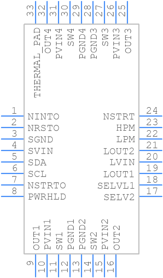 MCP16502TAA-E/S8B - Microchip - PCB symbol