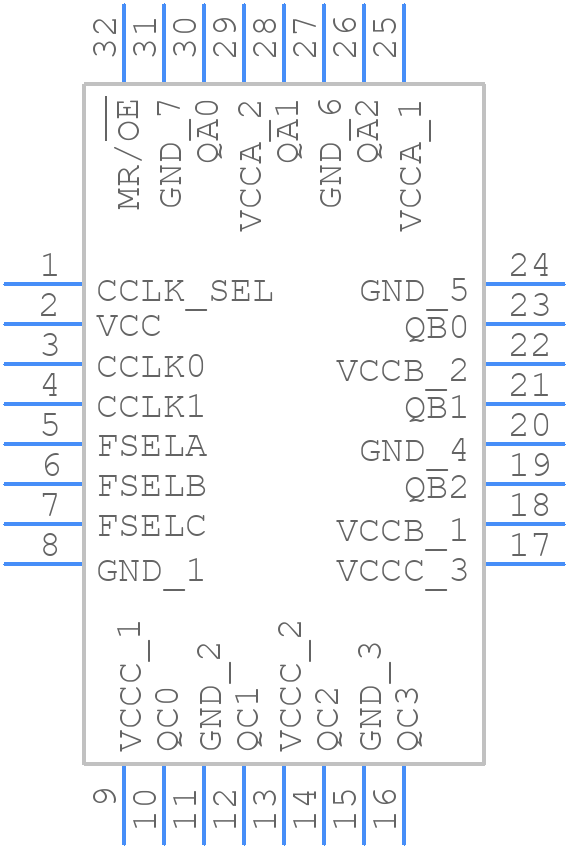 MPC9446FA - Renesas Electronics - PCB symbol