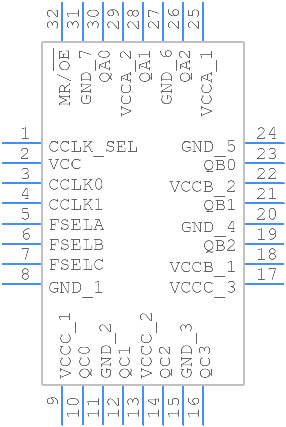 MPC9446FAR2 - Renesas Electronics - PCB symbol