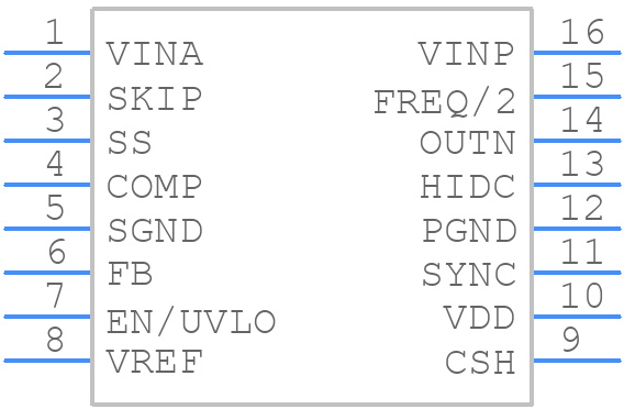 MIC2186YQS-TR - Microchip - PCB symbol