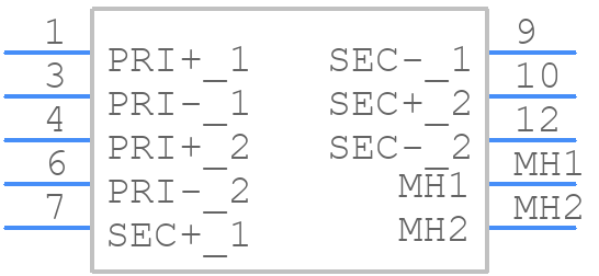 14A-10R-12 - Bel - PCB symbol